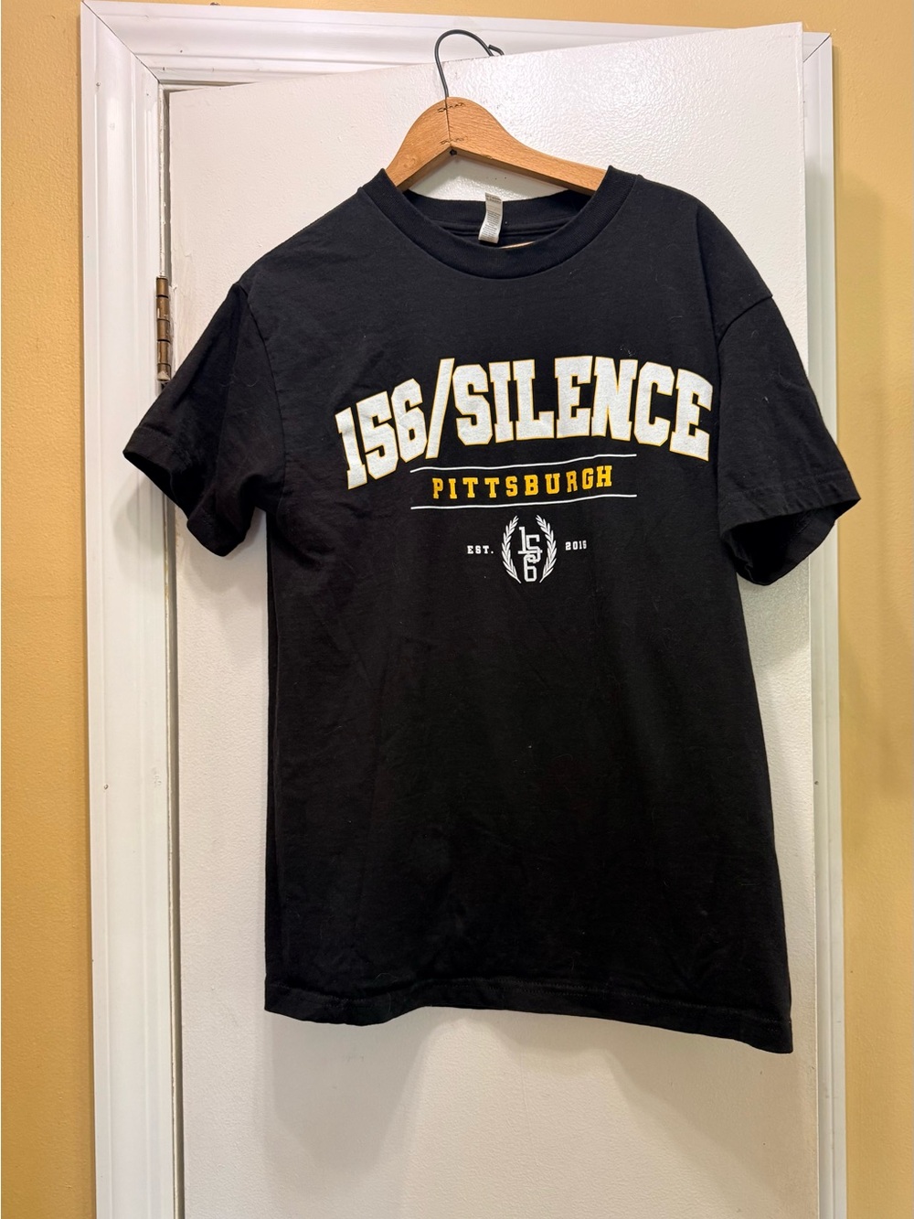 156/SILENCE Pittsburgh Concert  Black Graphic Tee! EUC
